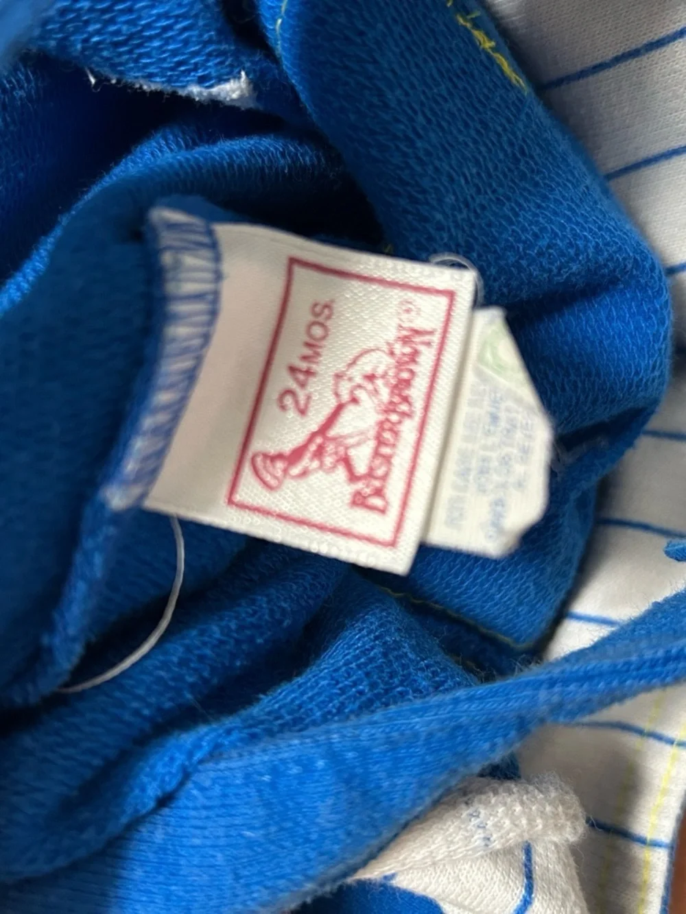 VTG  Blue Overalls with Yellow Details